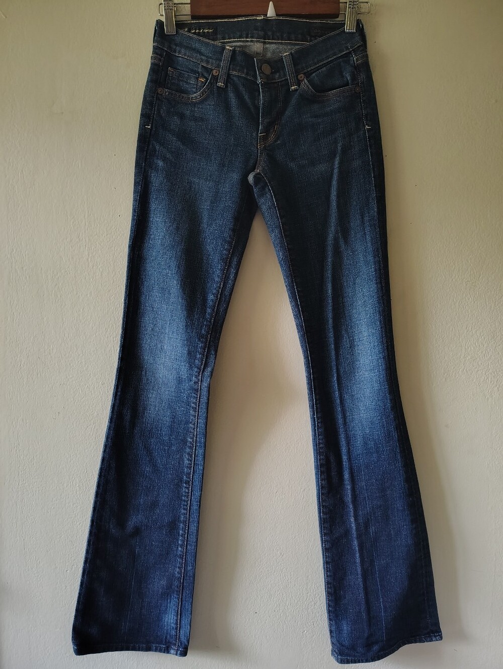 Citizens Of Humanity Margo Stretch Low Waist Boot Cut Jeans 24 Y2K Western Boho